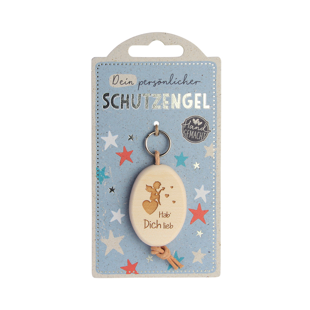LuckyKeys: Oval "Hab' Dich lieb"