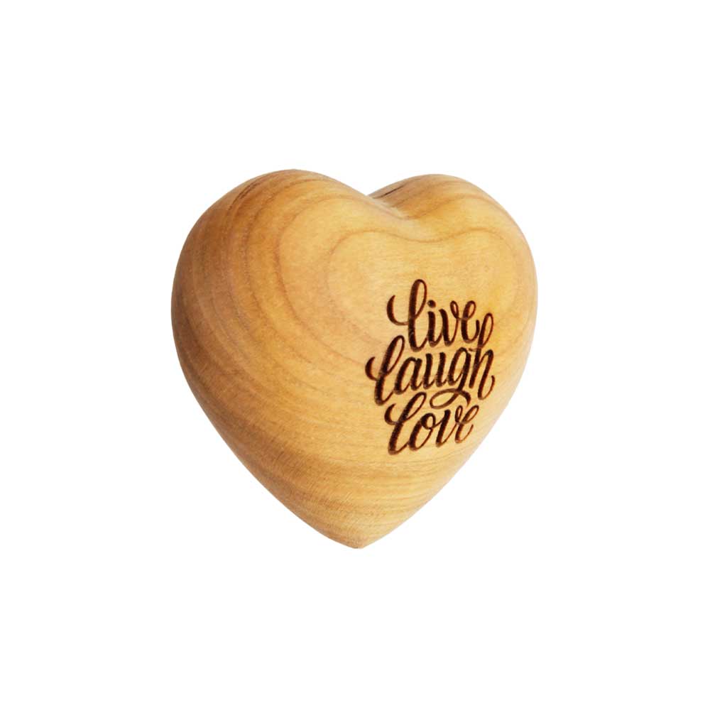 Herz symmetrisch Gr. 1: "live laugh love"