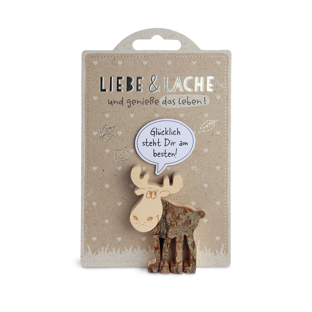 HappyAnimals - Liebe, Lache…, Elch: "Glücklich..."