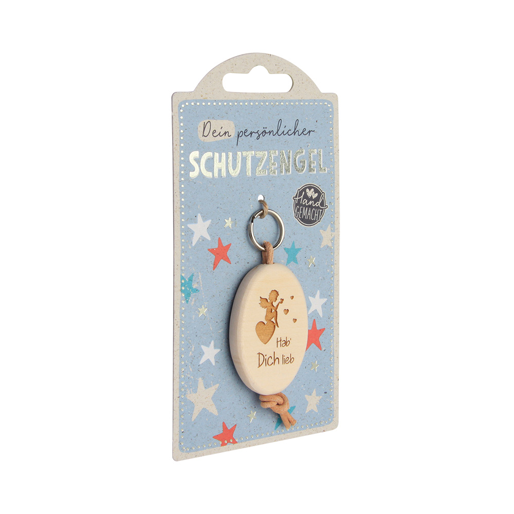 LuckyKeys: Oval "Hab' Dich lieb"