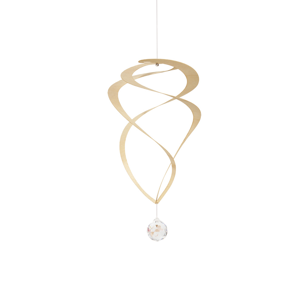 Furnierspirale mit Kristall Typ 1