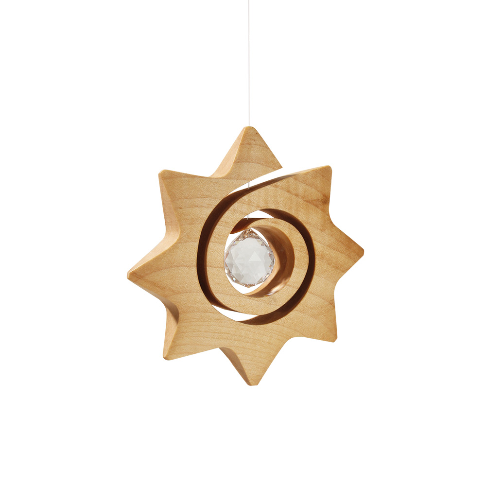 Spiralstern mit Kristall