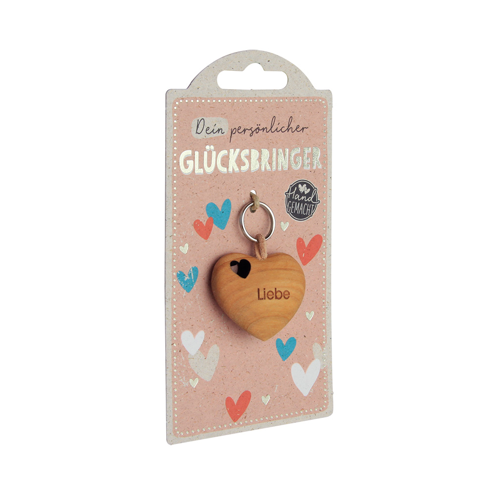 LuckyKeys: Herz flach mit Ausschnitt "Liebe"