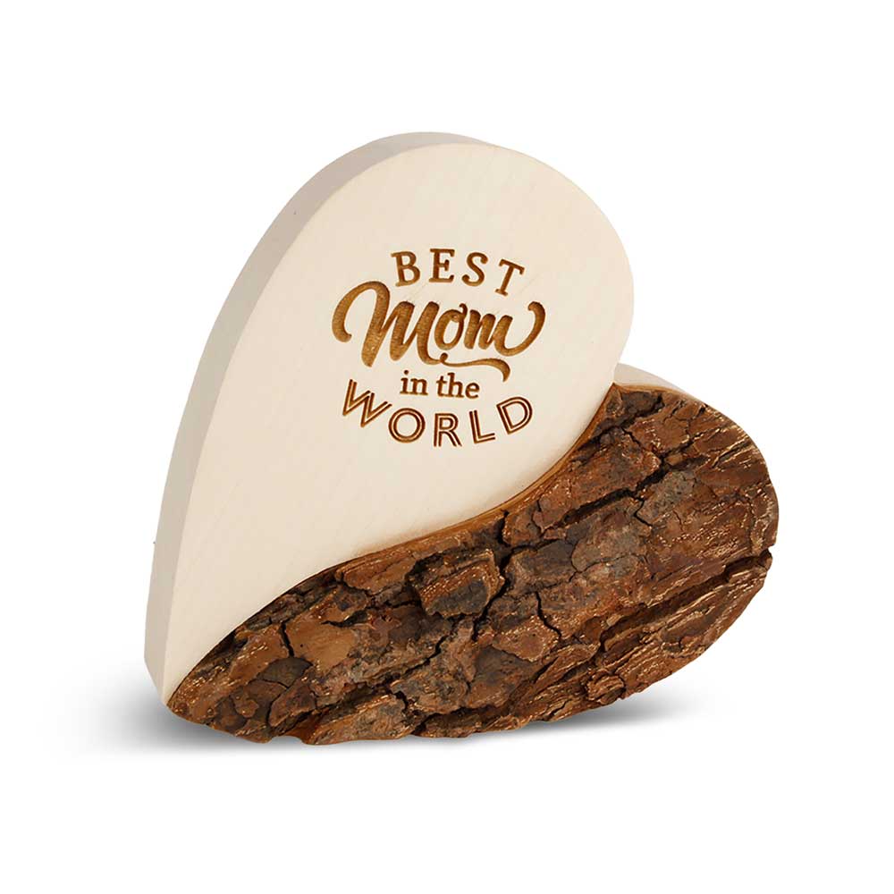 Rindenherz Yin-Yang Gr. 2: "Best Mom in the World"