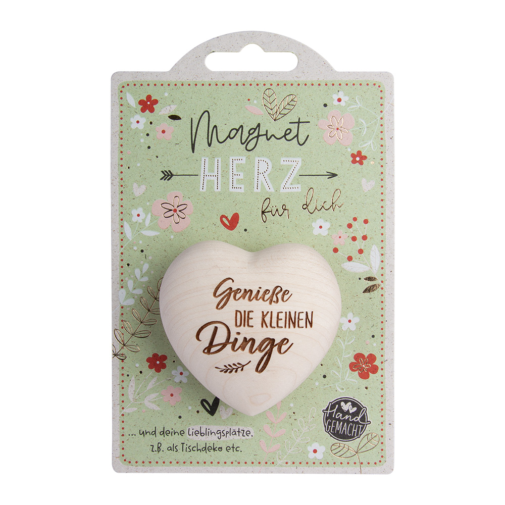 LovelyHearts - mit Magnet: "Genieße die..."