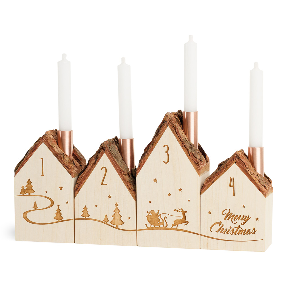 Adventshäuser-Set (4-tlg.)
